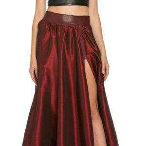 TOV Holy Skirts - Wine Maxi Skirt TOV Holy Skirts - Wine Maxi Skirt
